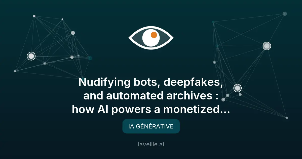 Abus IA sur Telegram : bots et deepfakes