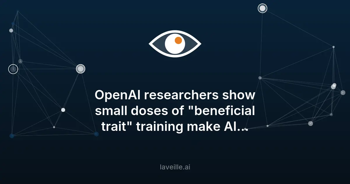 OpenAI rend les modèles d'IA plus sûrs avec un entraînement minimal